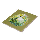 Hasen und gelbe Blumen Fliese (Seite)