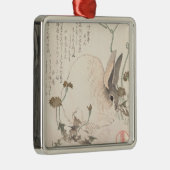 Hasen und Löwenzahn, Kubo Shunman, japanische Silbernes Ornament (Rechts)