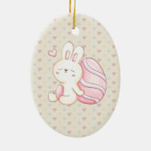 Hasen- und Ostereier Keramik Ornament (Hinten)