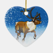 Hasen und Rentiere Keramikornament (Hinten)