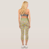 Hasen- und Welpenmuster Capri Leggings (Rückseite)