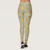 Hasen- und Welpenmuster Leggings (Rückseite)