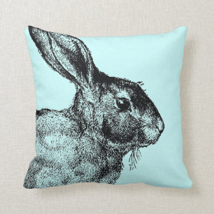 Hasen-Vintage-Kissen Kissen