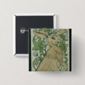 Hasen (w/c auf Papier) Button (Vorne & Hinten)