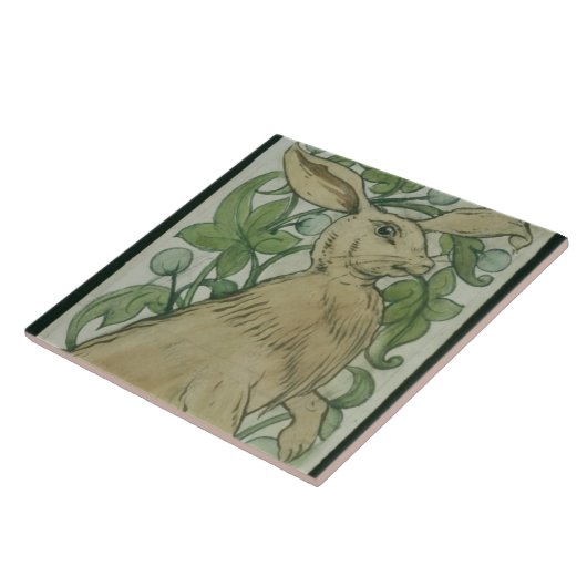 Hasen (w/c auf Papier) Fliese (Seite)