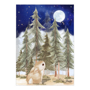 Hasen Wandkunst Poster Sternennacht