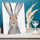 Hasen-Wasserfarbe Fotoplatte (Seite)