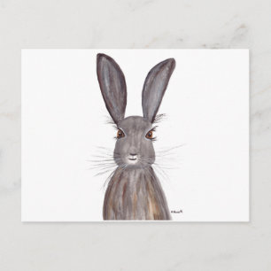 Hasen-Wasserfarben-Hasen-Kunst Postkarte