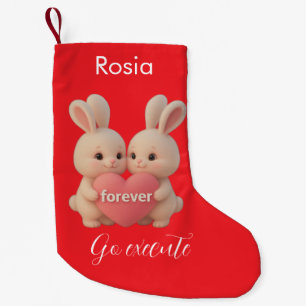 Hasen-Weihnachtsstrumpf – Persönlicher Feiertags-A Kleiner Weihnachtsstrumpf