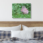 Hasen-Wild-Foto Leinwanddruck (Insitu (Schlafzimmer))