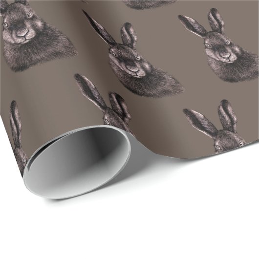 Hasen, zeichnend Umhüllungspapier Geschenkpapier (Rolleneckpunkt)