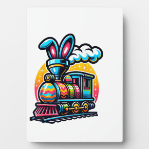 Hasen-Zug Eisenbahn-Ostern-Ei Kinder Kleinkinder J Fotoplatte