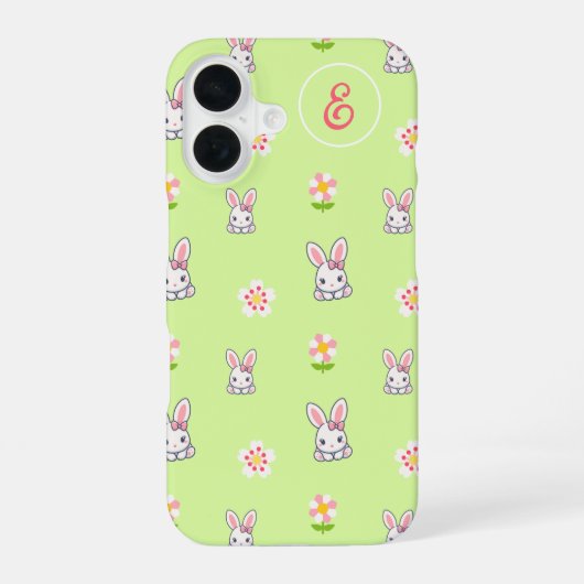 Hasenblütenfreude iPhone 16 Hülle (Rückseite)