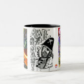Hasenbrigade Zweifarbige Tasse (Mittel)