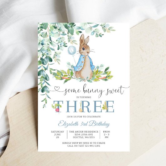 Haseneinladung zum Geburtstag Mädchen Einladung