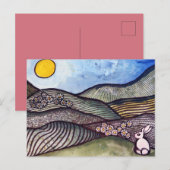 Hasenfrühling postkarte (Vorne/Hinten)