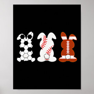 Hasenfuß verkauft Sport lustiger Ostertag Poster