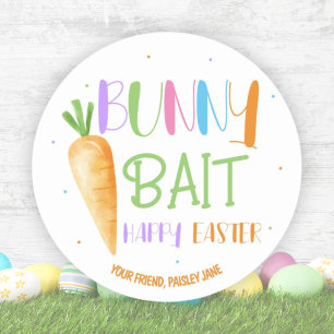 Hasenfutter Frohe Ostern Süße Partygeschenke Runder Aufkleber