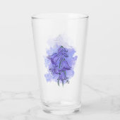 Hasenglöckchen-Blumen-Glas-Tasse Glas (Rückseite)