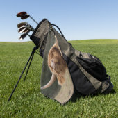 Hasenhaie Schottische Hochlandkuh Golfhandtuch (Gras)