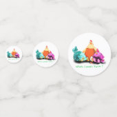 Hasenhühner, die Eier zum Hut Gewartet haben - Eig Konfetti (Rückseiten)