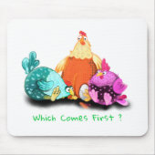 Hasenhühner, die Eier zum Hut Gewartet haben - Eig Mousepad (Vorne)