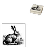 Hasenillustration Gummistempel (Stempel)