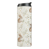 Hasenkaninchen Gänseblümchen Blumen Thermosbecher (Nach links gedreht)