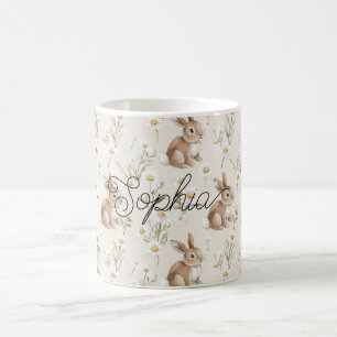 Hasenkaninchen Gänseblümchen Kaffeetasse