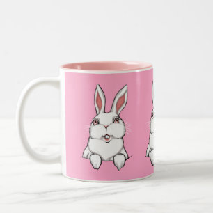 Hasenkaninchen-Tasse Kaffeetasse Rosa Hasentasse