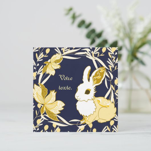 Hasenkoko Karte (Stehend Vorderseite)