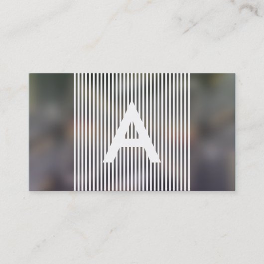 Hasenmonogramm Visitenkarte (Vorderseite)