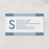 Hasenmonogramm Visitenkarte (Rückseite)