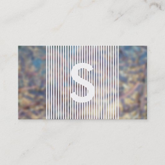 Hasenmonogramm Visitenkarte (Vorderseite)