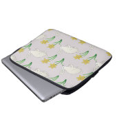 Hasenmuster Laptopschutzhülle (Vorne Knopf)
