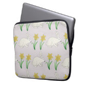 Hasenmuster Laptopschutzhülle (Vorderseite Links)