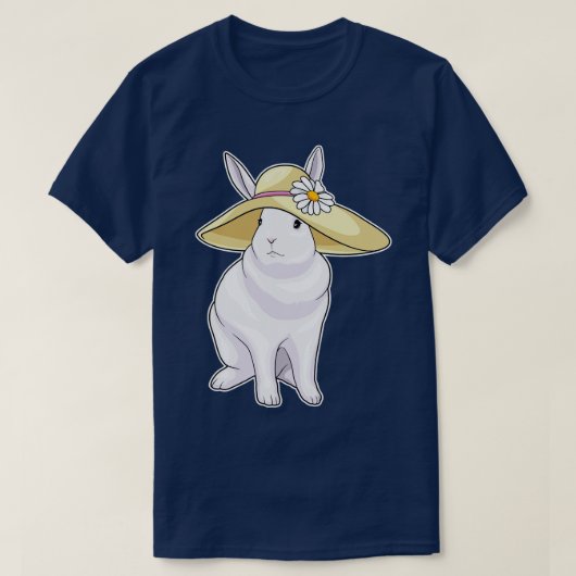 Hasenmützen-Blume T-Shirt (Design vorne)