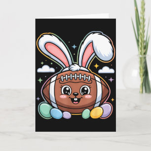 Hasenohren American Football Fan Lustiges Easter B Karte