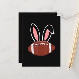 Hasenohren American Football Feiertagspostkarte