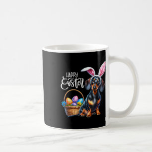 Hasenohren-Dachshund-Hund-Oster-Eier Frohe Ostern  Kaffeetasse