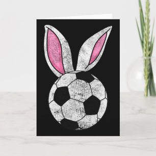 Hasenohren Fußball Frohe Ostern Jungen Mädchen  Karte