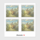 Hasenpfad Aufkleber (Blatt)