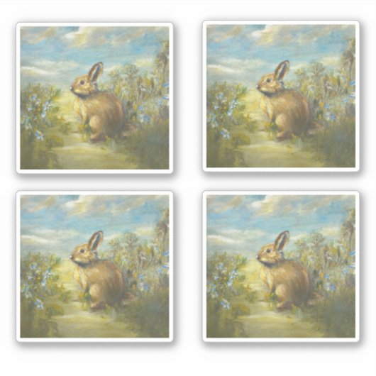 Hasenpfad Aufkleber (Vorderseite)