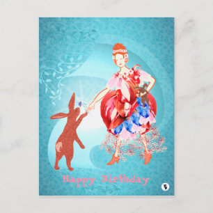 Hasenprinzessin Kostbare Freundschaft  Postkarte