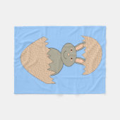 Hasenschlacht aus Eierwein Fleece Blanket (Vorderseite (Horizontal))