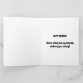 Hasenschlachten aus der eigenartigen Eierkarte Karte (Innenseite)