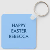 Hasenschlachten von Eiern nach eigenem Brauch Schlüsselanhänger (Rückseite)