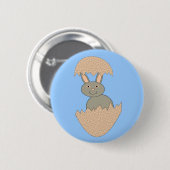 Hasenschlaf aus der ungeraden Eierschaltfläche Button (Vorne & Hinten)