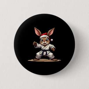 Hasenschwanz in Karate, Uniform für Christma Button