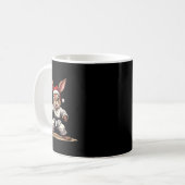 Hasenschwanz in Karate, Uniform für Christma Kaffeetasse (Vorderseite Links)